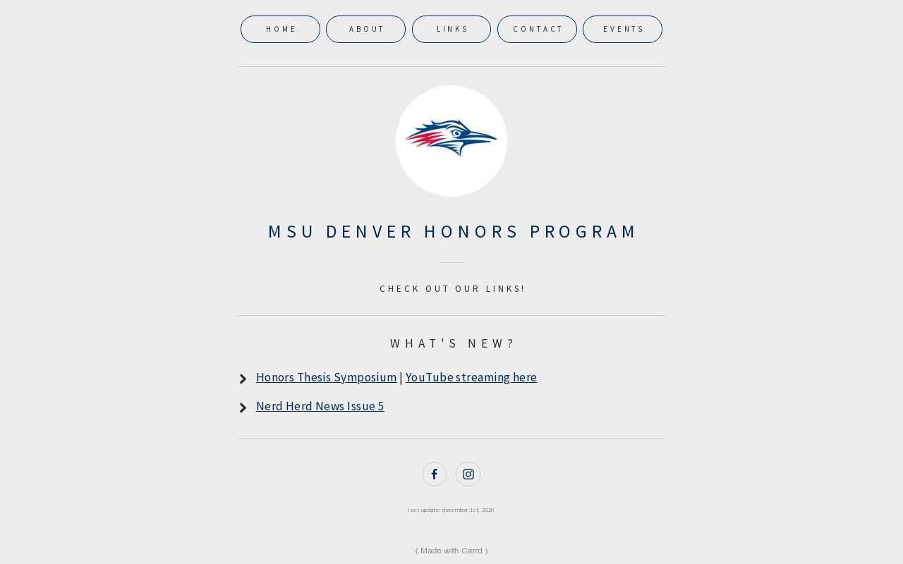 MSU Denver Honors Program